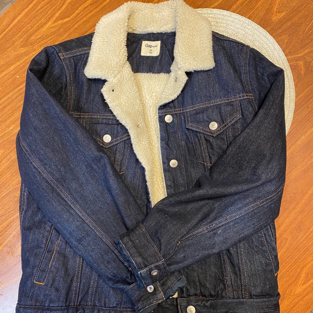 Gap Fur Lined Jean Jacket